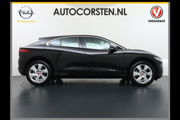 Jaguar I-PACE EV400pk 90kWh 4WD Leer Adaptive-Cr. 20" Meridan®-Audio Apple Carplay Android Auto DAB PDC Keyless entry/start LED Lmv Bluetooth WiFi Verkeersbord detectie Uitparkeer waarschuwing Business Edition 400PK 696NM Koppel 31-12-19 origineel Nederlandse auto