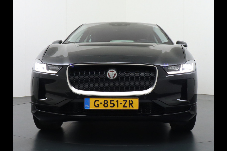 Jaguar I-PACE EV400pk 90kWh 4WD Leer Adaptive-Cr. 20" Meridan®-Audio Apple Carplay Android Auto DAB PDC Keyless entry/start LED Lmv Bluetooth WiFi Verkeersbord detectie Uitparkeer waarschuwing Business Edition 400PK 696NM Koppel 31-12-19 origineel Nederlandse auto