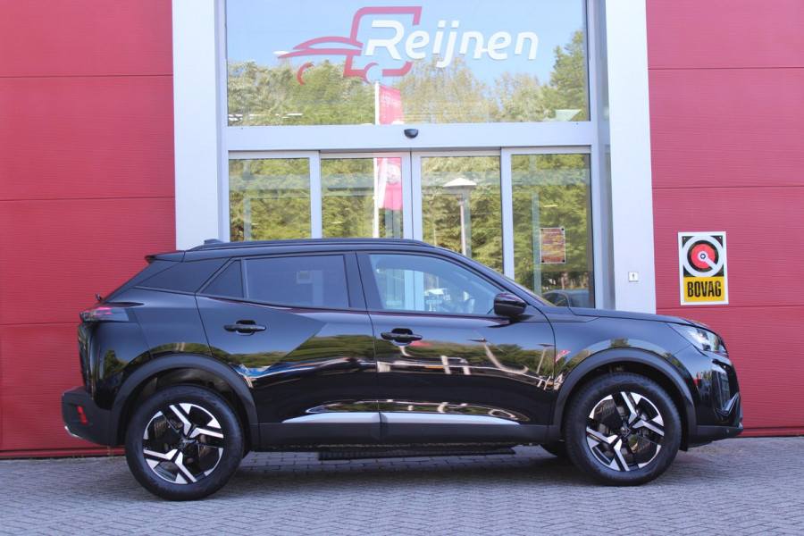 Peugeot 2008 1.2 Hybrid 136PK AUTOMAAT ALLURE | NIEUWE AUTO! | KEYLESS ENTRY/START | PARKEERSENSOREN VOOR + ACHTER | 17" LICHTMETALEN VELGEN | ADAPTIVE CRUISE CONTROL | CLIMATE CONTROL | STOEL VERWARMING | DRAADLOZE APPLE CARPLAY/ANDROID AUTO | DAB+ RADIO |