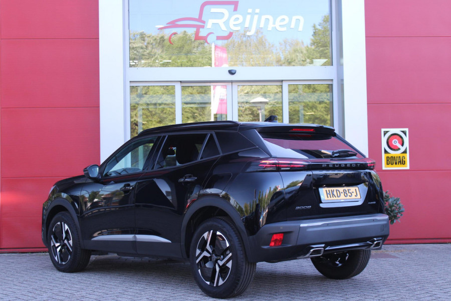 Peugeot 2008 1.2 Hybrid 136PK AUTOMAAT ALLURE | NIEUWE AUTO! | KEYLESS ENTRY/START | PARKEERSENSOREN VOOR + ACHTER | 17" LICHTMETALEN VELGEN | ADAPTIVE CRUISE CONTROL | CLIMATE CONTROL | STOEL VERWARMING | DRAADLOZE APPLE CARPLAY/ANDROID AUTO | DAB+ RADIO |