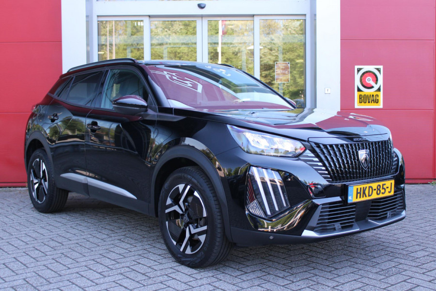 Peugeot 2008 1.2 Hybrid 136PK AUTOMAAT ALLURE | NIEUWE AUTO! | KEYLESS ENTRY/START | PARKEERSENSOREN VOOR + ACHTER | 17" LICHTMETALEN VELGEN | ADAPTIVE CRUISE CONTROL | CLIMATE CONTROL | STOEL VERWARMING | DRAADLOZE APPLE CARPLAY/ANDROID AUTO | DAB+ RADIO |