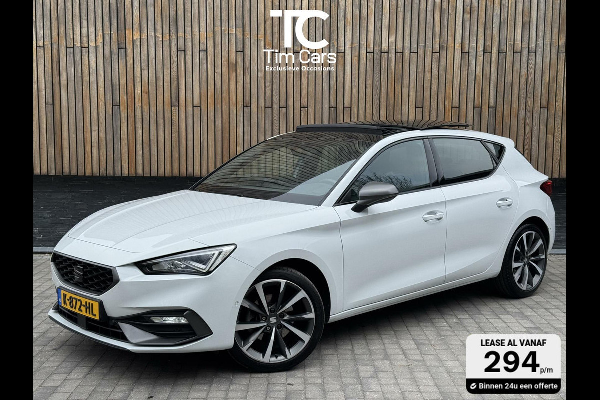 Seat Leon 1.5 eTSI FR Automaat | Panoramadak | Stoelverwarming | Achteruitrijcamera | LED verlichting | Stuurverwarming | Parkeersensoren Seat Leon 1.5 eTSI FR Automaat | Panoramadak | Stoelverwarming | Achteruitrijcamera | LED verlichting | Stuurverwarming | Parkeersensoren