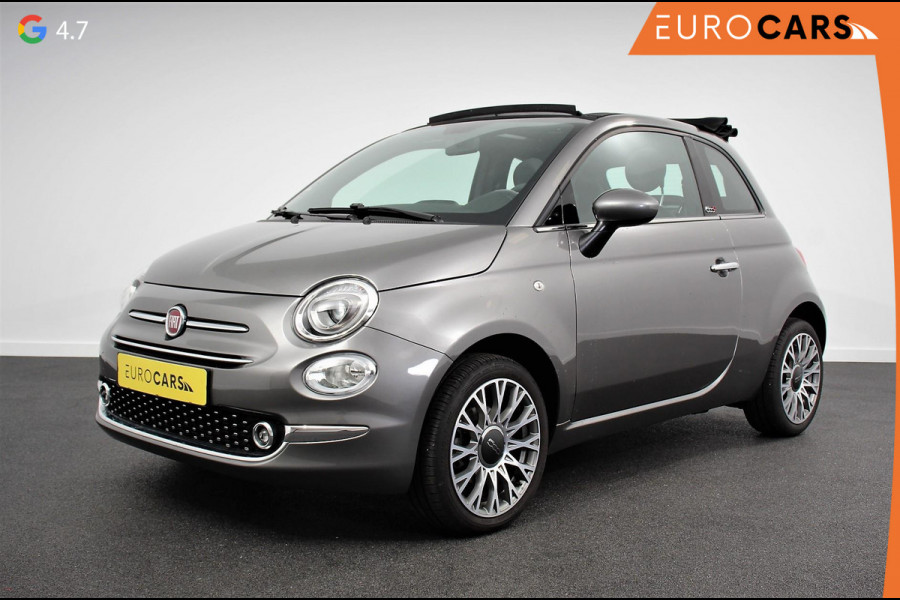 Fiat 500C 1.0 Hybrid Star Plus Leder Navigatie Digitale Cockpit Cruise Control Climate Control Lichtmetalen Velgen Parkeersensoren Achter