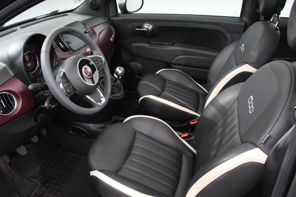 Fiat 500C 1.0 Hybrid Star Plus Leder Navigatie Digitale Cockpit Cruise Control Climate Control Lichtmetalen Velgen Parkeersensoren Achter