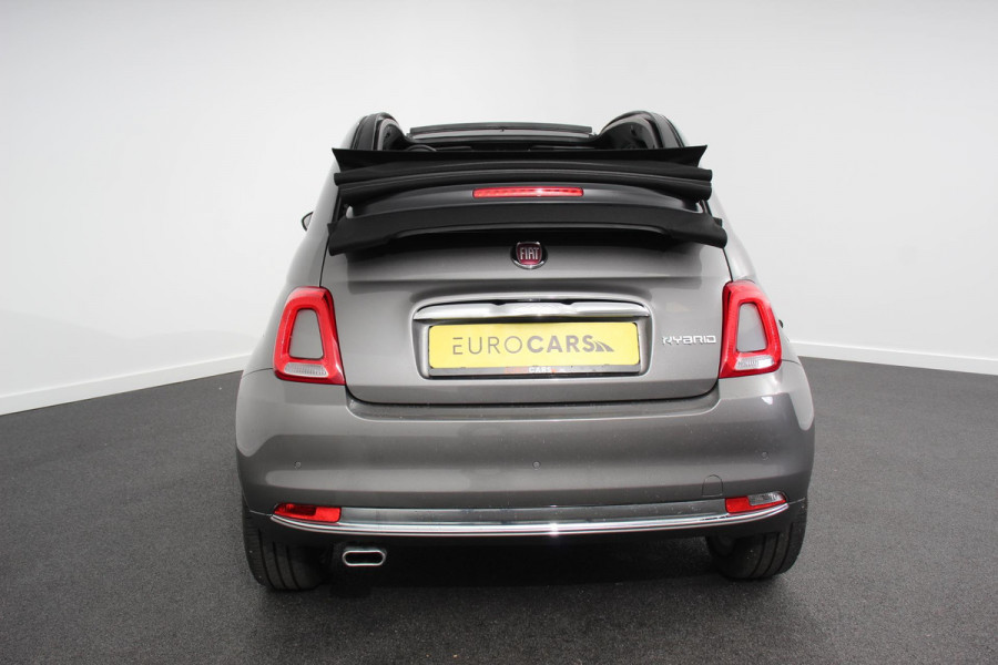 Fiat 500C 1.0 Hybrid Star Plus Leder Navigatie Digitale Cockpit Cruise Control Climate Control Lichtmetalen Velgen Parkeersensoren Achter