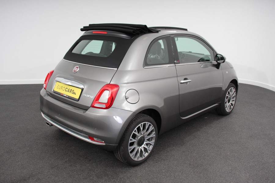 Fiat 500C 1.0 Hybrid Star Plus Leder Navigatie Digitale Cockpit Cruise Control Climate Control Lichtmetalen Velgen Parkeersensoren Achter