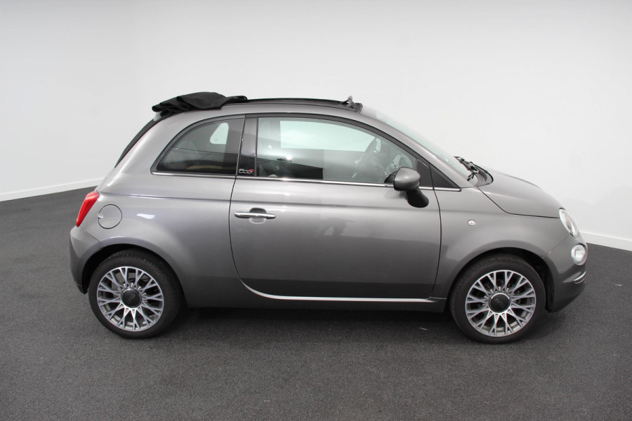 Fiat 500C 1.0 Hybrid Star Plus Leder Navigatie Digitale Cockpit Cruise Control Climate Control Lichtmetalen Velgen Parkeersensoren Achter
