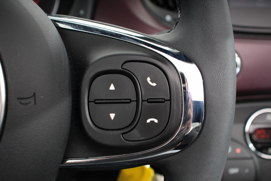 Fiat 500C 1.0 Hybrid Star Plus Leder Navigatie Digitale Cockpit Cruise Control Climate Control Lichtmetalen Velgen Parkeersensoren Achter