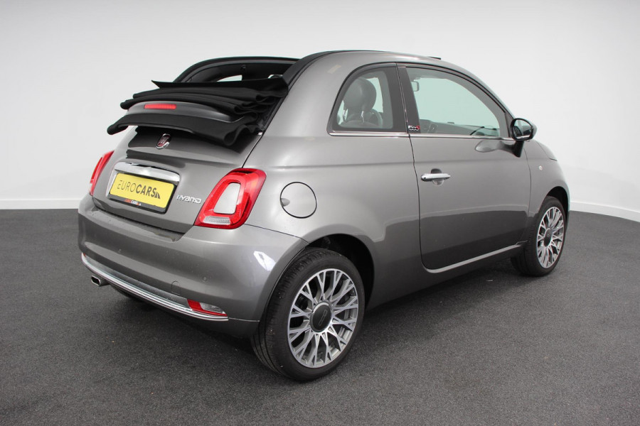Fiat 500C 1.0 Hybrid Star Plus Leder Navigatie Digitale Cockpit Cruise Control Climate Control Lichtmetalen Velgen Parkeersensoren Achter