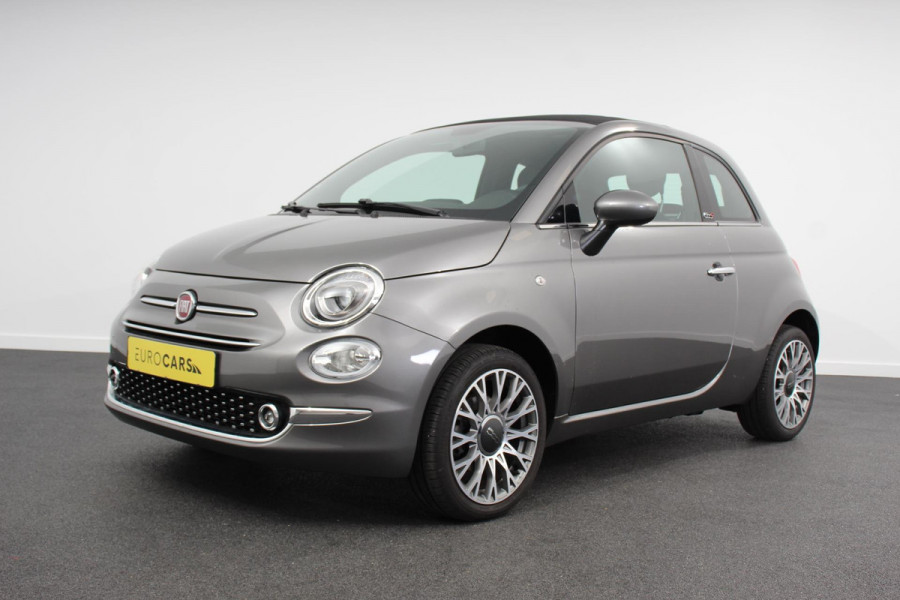 Fiat 500C 1.0 Hybrid Star Plus Leder Navigatie Digitale Cockpit Cruise Control Climate Control Lichtmetalen Velgen Parkeersensoren Achter
