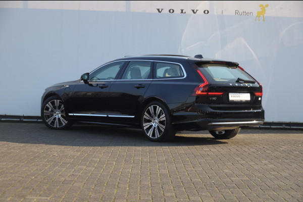 Volvo V90 T6 350PK Automaat Ultra Bright / Stoelmassage / Stoelventilatie en verwarming / Luchtvering / 360 Camera / Nappaleder / Head-up display / Apple Carplay / BLIS /