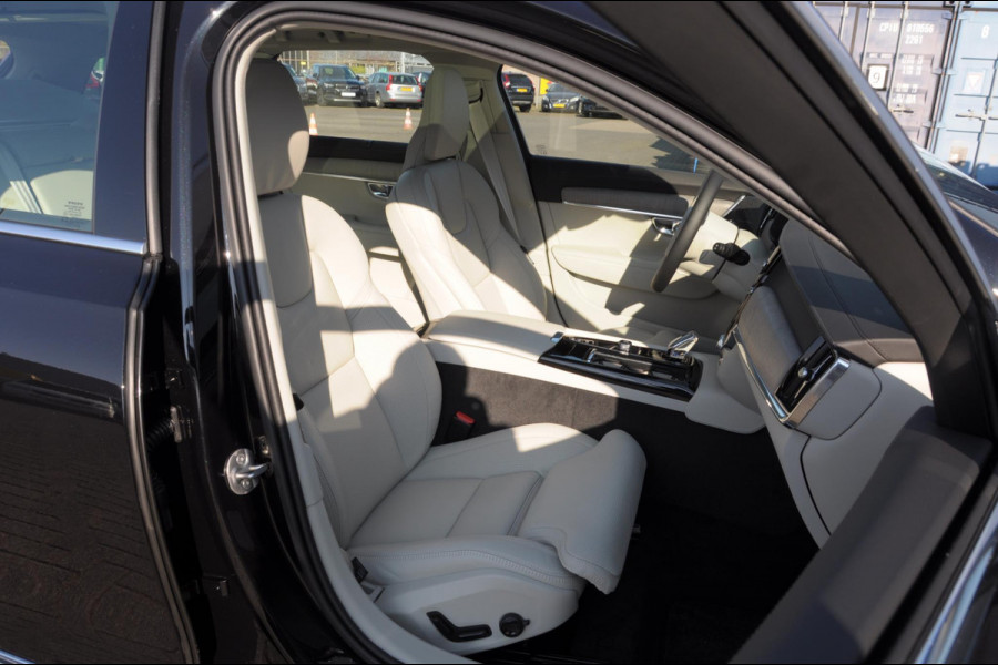 Volvo V90 T6 350PK Automaat Ultra Bright / Stoelmassage / Stoelventilatie en verwarming / Luchtvering / 360 Camera / Nappaleder / Head-up display / Apple Carplay / BLIS /