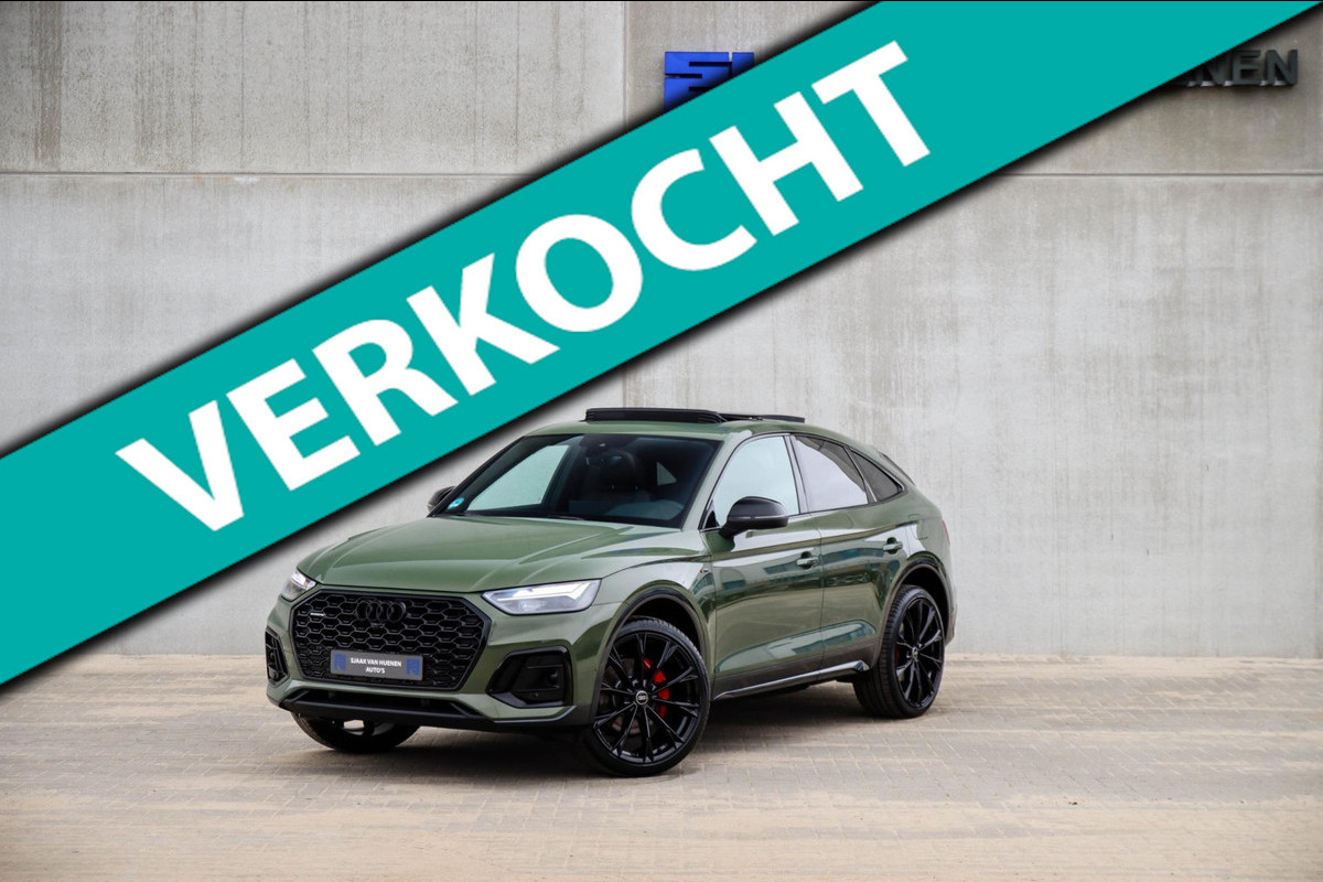 Audi Q5 Sportback 55 TFSI e Quattro Competition S Edition S-Line 367pk Automaat! Panoramadak|Virtual Cockpit|360|CarPlay|Trekhaak Audi Q5 Sportback 55 TFSI e Quattro Competition S Edition S-Line 367pk Automaat! Panoramadak|Virtual Cockpit|360|CarPlay|Trekhaak