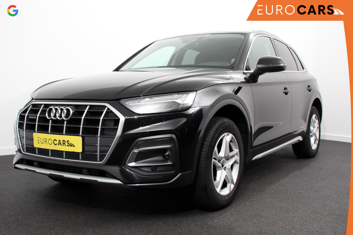 Audi Q5 50 TFSI e quattro PHEV Prestige Navigatie Apple Carplay/Android Auto Adaptive Cruise Control Parkeersensoren Camera Lane Assist Elektrische achterklep Matrix LED koplampen Dynamische knipperlichten Inklapbare trekhaak Virtual Cockpit Stoelverwarming Privacyglass Ambienteverlichting Multicolor Audi Q5 50 TFSI e quattro PHEV Prestige Navigatie Apple Carplay/Android Auto Adaptive Cruise Control Parkeersensoren Camera Lane Assist Elektrische achterklep Matrix LED koplampen Dynamische knipperlichten Inklapbare trekhaak Virtual Cockpit Stoelverwarming Privacyglass Ambienteverlichting Multicolor