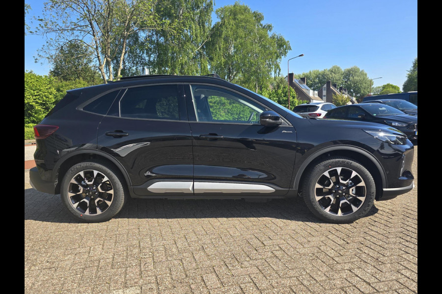 Ford Kuga 2.5 PHEV Active X | Panoramadak + Technology Pack + Winter Pack + Wegklapbare trekhaak + 19 inch lichtmetalen velgen +  Reservewiel | Agate black | Prijs incl. 4.000 Ford voordeel