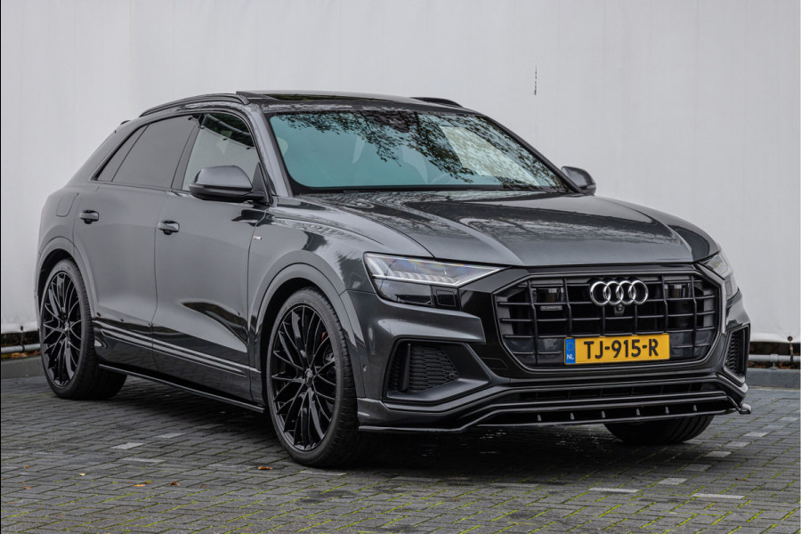 Audi Q8 50 TDI 286pk Quattro S-line S-stoelen 4-wielsturing HuD ACC B&O 22''