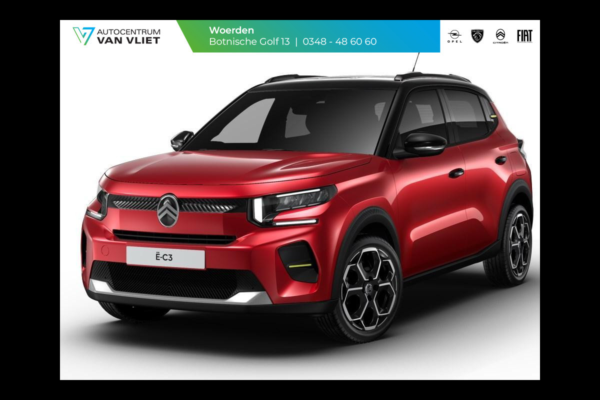 Citroën ë-C3 Max 113pk 44 kWh | Boordlader 11kW - 3 fasen | Citroën ë-C3 Max 113pk 44 kWh | Boordlader 11kW - 3 fasen |