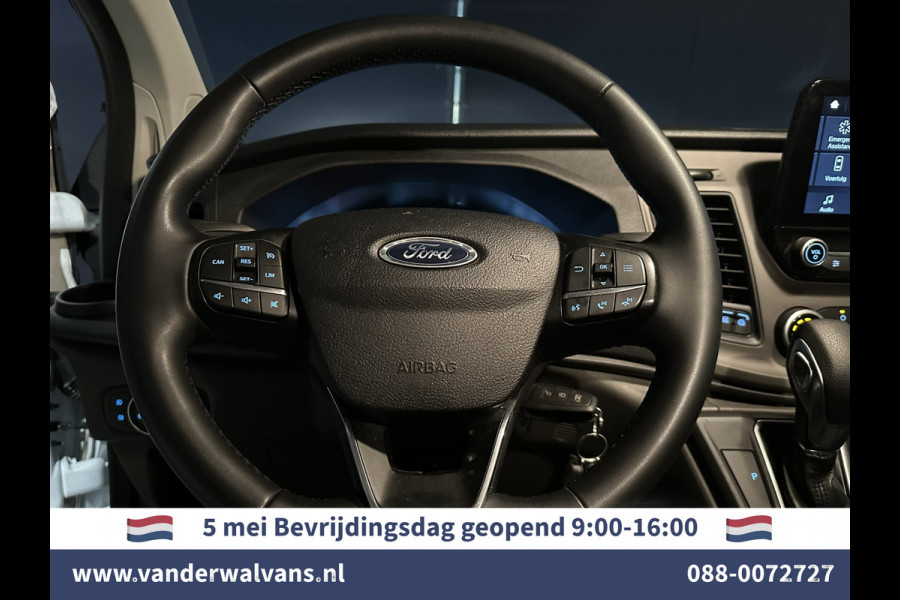 Ford Transit Custom 2.0 TDCI 130pk Automaat L1H1 Euro6 Airco | 2x zijdeur | Camera | LED | Apple Carplay Cruisecontrol, Verwarmde voorruit, Trekhaak, Parkeersensoren, Bijrijdersbank