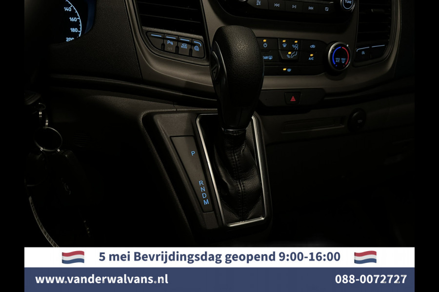 Ford Transit Custom 2.0 TDCI 130pk Automaat L1H1 Euro6 Airco | 2x zijdeur | Camera | LED | Apple Carplay Cruisecontrol, Verwarmde voorruit, Trekhaak, Parkeersensoren, Bijrijdersbank