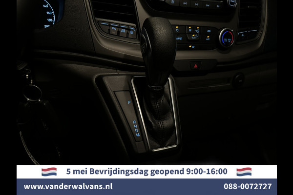 Ford Transit Custom 2.0 TDCI 130pk Automaat L1H1 Euro6 Airco | 2x zijdeur | Camera | LED | Apple Carplay Cruisecontrol, Verwarmde voorruit, Trekhaak, Parkeersensoren, Bijrijdersbank