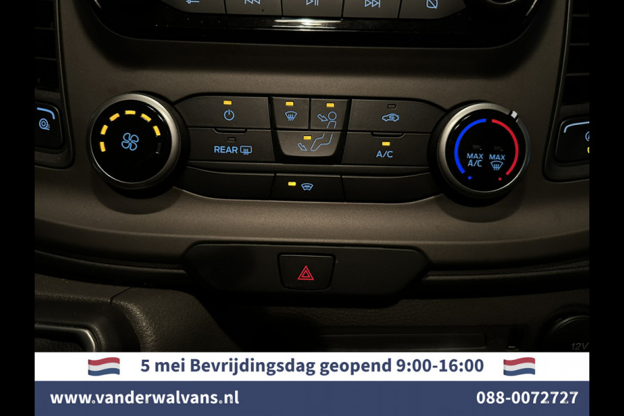 Ford Transit Custom 2.0 TDCI 130pk Automaat L1H1 Euro6 Airco | 2x zijdeur | Camera | LED | Apple Carplay Cruisecontrol, Verwarmde voorruit, Trekhaak, Parkeersensoren, Bijrijdersbank