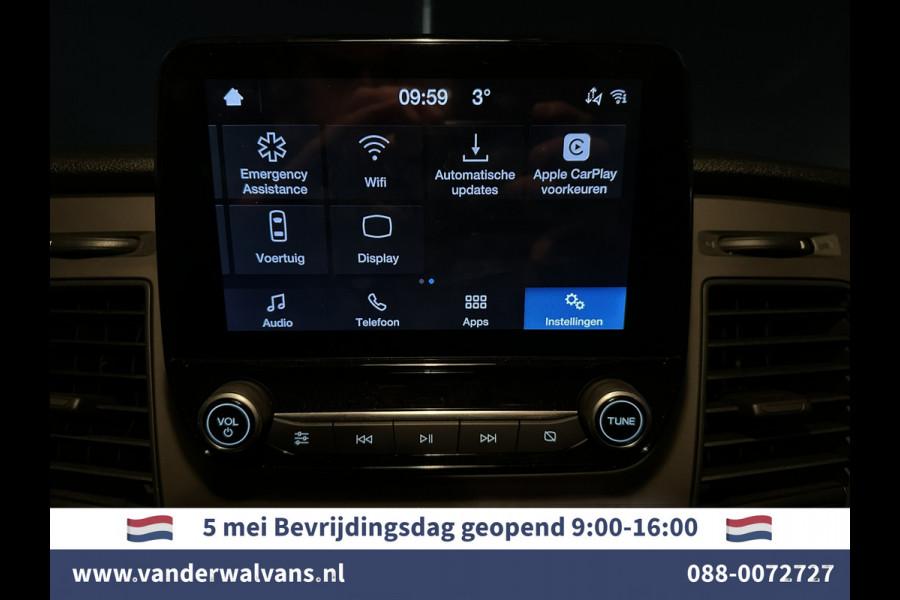 Ford Transit Custom 2.0 TDCI 130pk Automaat L1H1 Euro6 Airco | 2x zijdeur | Camera | LED | Apple Carplay Cruisecontrol, Verwarmde voorruit, Trekhaak, Parkeersensoren, Bijrijdersbank