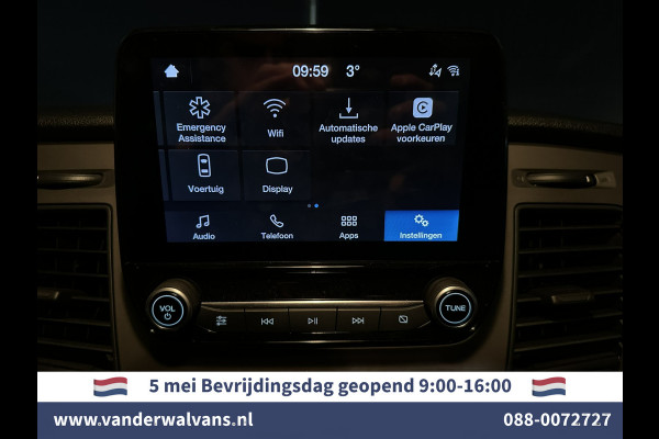 Ford Transit Custom 2.0 TDCI 130pk Automaat L1H1 Euro6 Airco | 2x zijdeur | Camera | LED | Apple Carplay Cruisecontrol, Verwarmde voorruit, Trekhaak, Parkeersensoren, Bijrijdersbank