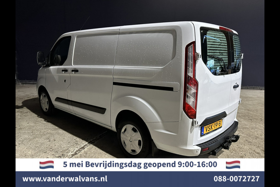 Ford Transit Custom 2.0 TDCI 130pk Automaat L1H1 Euro6 Airco | 2x zijdeur | Camera | LED | Apple Carplay Cruisecontrol, Verwarmde voorruit, Trekhaak, Parkeersensoren, Bijrijdersbank