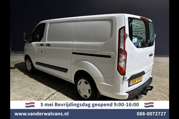 Ford Transit Custom 2.0 TDCI 130pk Automaat L1H1 Euro6 Airco | 2x zijdeur | Camera | LED | Apple Carplay Cruisecontrol, Verwarmde voorruit, Trekhaak, Parkeersensoren, Bijrijdersbank