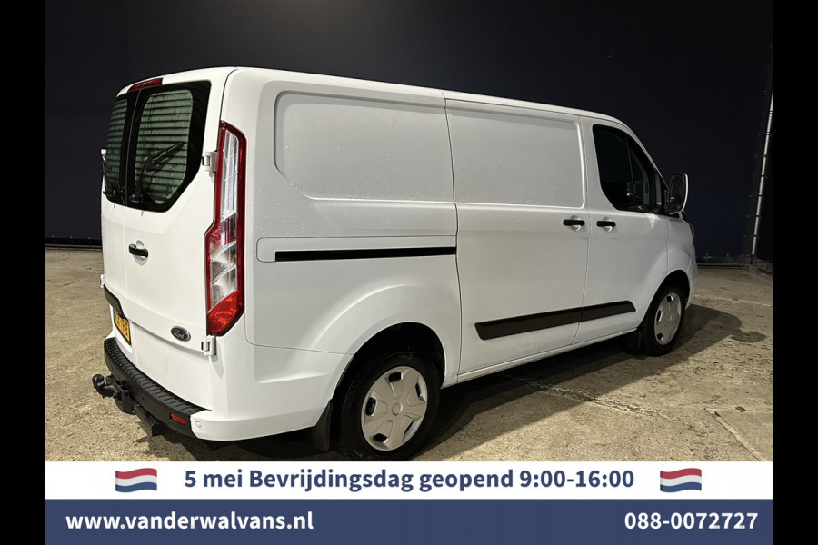 Ford Transit Custom 2.0 TDCI 130pk Automaat L1H1 Euro6 Airco | 2x zijdeur | Camera | LED | Apple Carplay Cruisecontrol, Verwarmde voorruit, Trekhaak, Parkeersensoren, Bijrijdersbank