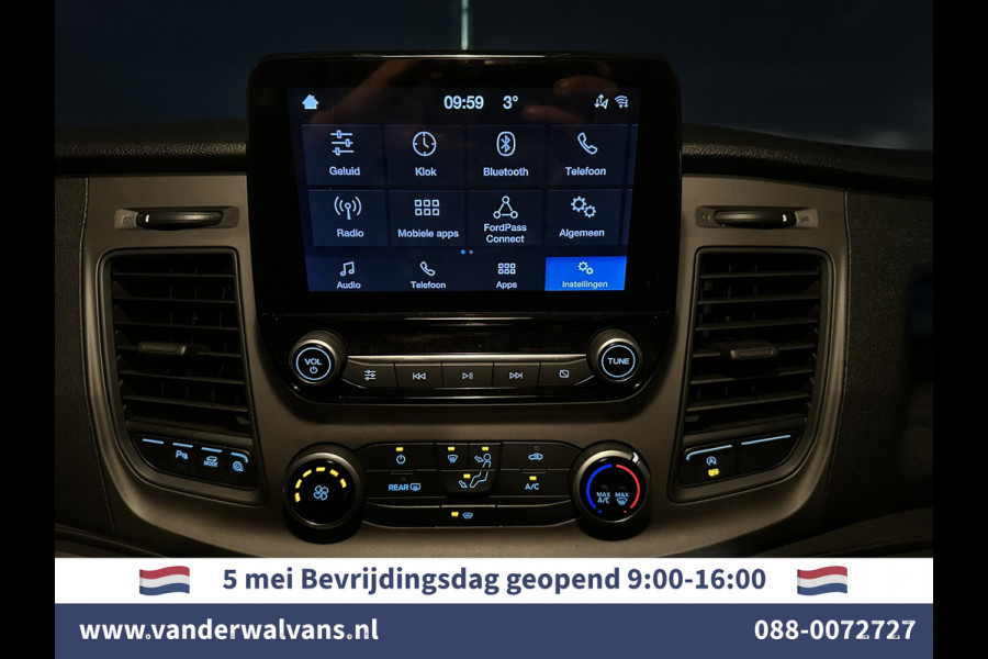 Ford Transit Custom 2.0 TDCI 130pk Automaat L1H1 Euro6 Airco | 2x zijdeur | Camera | LED | Apple Carplay Cruisecontrol, Verwarmde voorruit, Trekhaak, Parkeersensoren, Bijrijdersbank