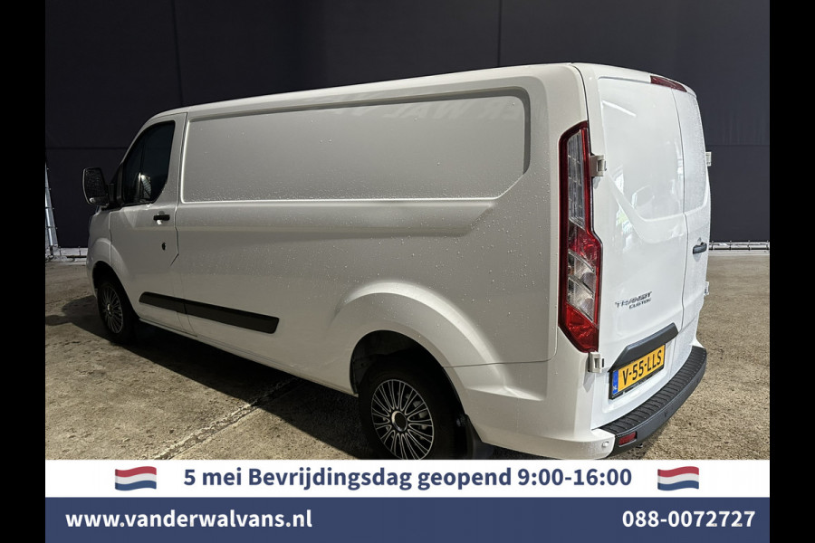 Ford Transit Custom 2.0 TDCI 131pk L2H1 Euro6 Airco | LED | Cruisecontrol | Verwarmde voorruit | Parkeersensoren Bijrijdersbank, 2800kg trekvermogen