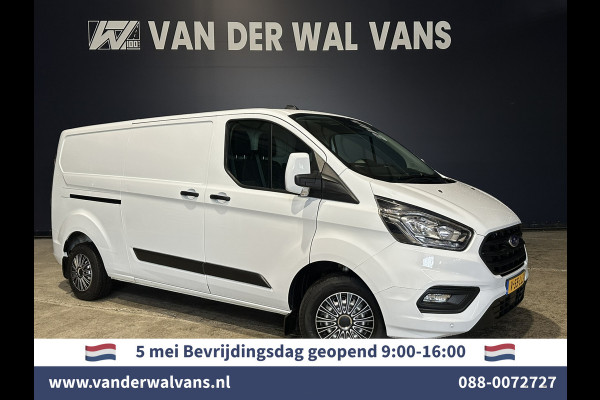 Ford Transit Custom 2.0 TDCI 131pk L2H1 Euro6 Airco | LED | Cruisecontrol | Verwarmde voorruit | Parkeersensoren Bijrijdersbank, 2800kg trekvermogen