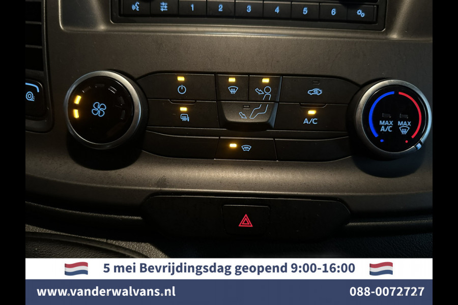 Ford Transit Custom 2.0 TDCI 131pk L2H1 Euro6 Airco | LED | Cruisecontrol | Verwarmde voorruit | Parkeersensoren Bijrijdersbank, 2800kg trekvermogen