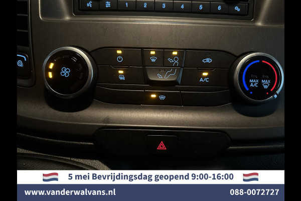 Ford Transit Custom 2.0 TDCI 131pk L2H1 Euro6 Airco | LED | Cruisecontrol | Verwarmde voorruit | Parkeersensoren Bijrijdersbank, 2800kg trekvermogen