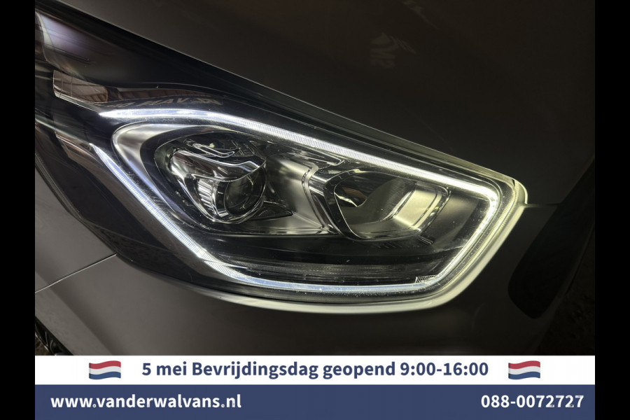 Ford Transit Custom 2.0 TDCI 131pk L2H1 Euro6 Airco | LED | Cruisecontrol | Verwarmde voorruit | Parkeersensoren Bijrijdersbank, 2800kg trekvermogen