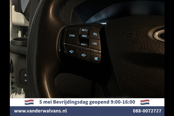 Ford Transit Custom 2.0 TDCI 131pk L2H1 Euro6 Airco | LED | Cruisecontrol | Verwarmde voorruit | Parkeersensoren Bijrijdersbank, 2800kg trekvermogen