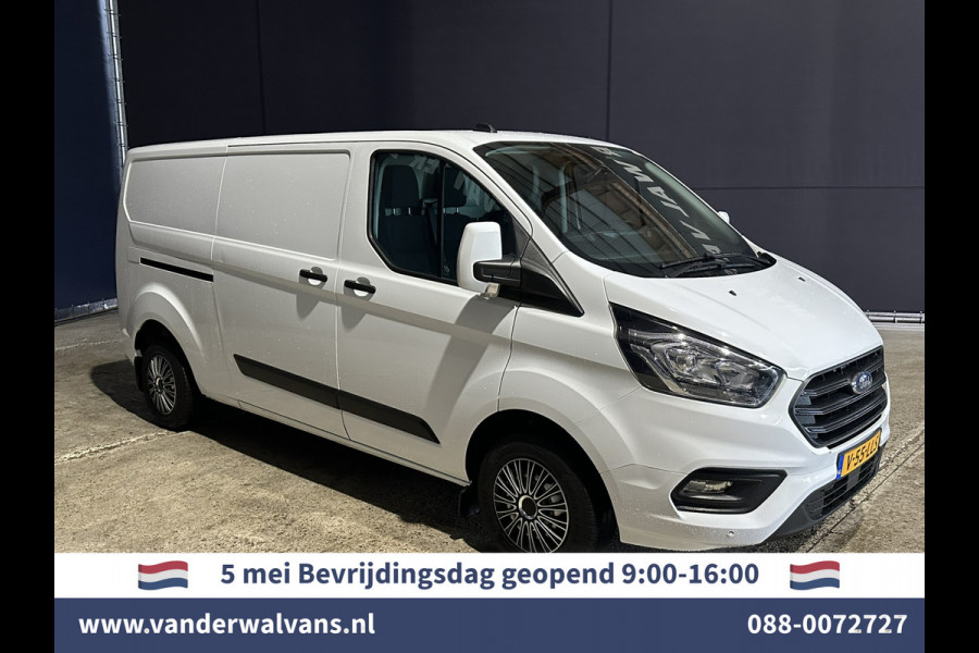 Ford Transit Custom 2.0 TDCI 131pk L2H1 Euro6 Airco | LED | Cruisecontrol | Verwarmde voorruit | Parkeersensoren Bijrijdersbank, 2800kg trekvermogen