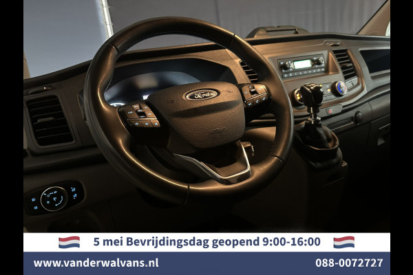 Ford Transit Custom 2.0 TDCI 131pk L2H1 Euro6 Airco | LED | Cruisecontrol | Verwarmde voorruit | Parkeersensoren Bijrijdersbank, 2800kg trekvermogen