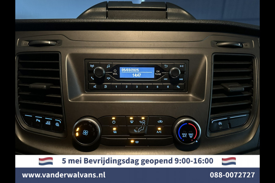 Ford Transit Custom 2.0 TDCI 131pk L2H1 Euro6 Airco | LED | Cruisecontrol | Verwarmde voorruit | Parkeersensoren Bijrijdersbank, 2800kg trekvermogen