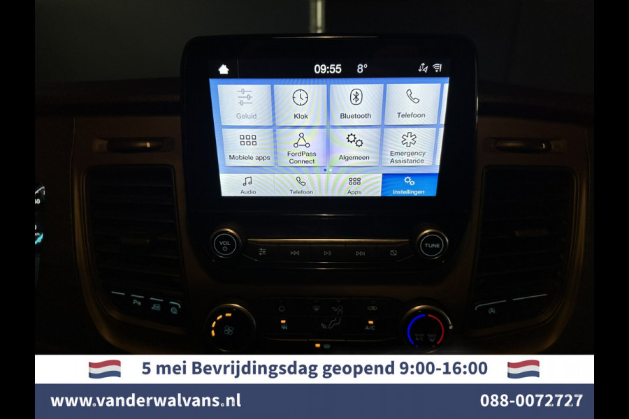 Ford Transit Custom 2.0 TDCI 131pk L2H1 Euro6 Airco | LED | Apple Carplay | Android Auto | Cruisecontrol Parkeersensoren, Verwarmde voorruit, Bijrijdersbank, 2800kg trekvermogen