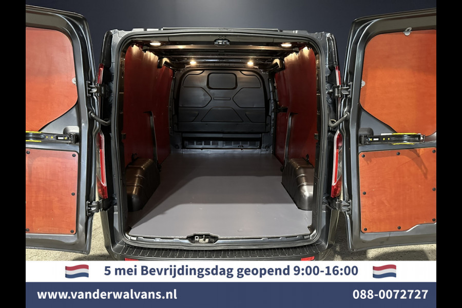 Ford Transit Custom 2.0 TDCI 131pk L2H1 Euro6 Airco | LED | Apple Carplay | Android Auto | Cruisecontrol Parkeersensoren, Verwarmde voorruit, Bijrijdersbank, 2800kg trekvermogen