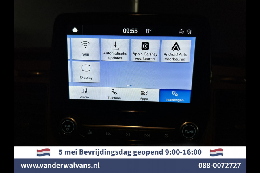 Ford Transit Custom 2.0 TDCI 131pk L2H1 Euro6 Airco | LED | Apple Carplay | Android Auto | Cruisecontrol Parkeersensoren, Verwarmde voorruit, Bijrijdersbank, 2800kg trekvermogen