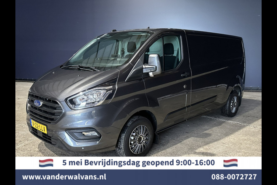 Ford Transit Custom 2.0 TDCI 131pk L2H1 Euro6 Airco | LED | Apple Carplay | Android Auto | Cruisecontrol Parkeersensoren, Verwarmde voorruit, Bijrijdersbank, 2800kg trekvermogen