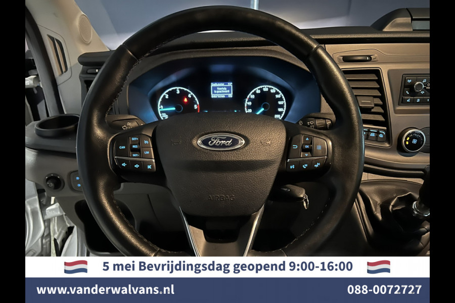 Ford Transit 2.0 TDCI 131pk L3H2 Dubbele Cabine Euro6 Airco | 6-Zits | LED | 2500kg Trekhaak Cruisecontrol, Verwarmde voorruit, Parkeersensoren
