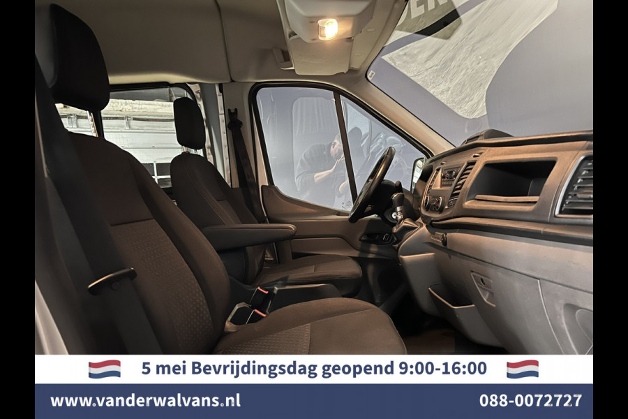 Ford Transit 2.0 TDCI 131pk L3H2 Dubbele Cabine Euro6 Airco | 6-Zits | LED | 2500kg Trekhaak Cruisecontrol, Verwarmde voorruit, Parkeersensoren