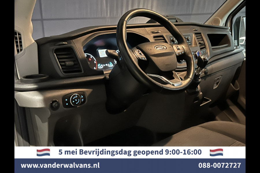 Ford Transit 2.0 TDCI 131pk L3H2 Dubbele Cabine Euro6 Airco | 6-Zits | LED | 2500kg Trekhaak Cruisecontrol, Verwarmde voorruit, Parkeersensoren