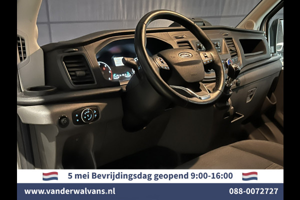 Ford Transit 2.0 TDCI 131pk L3H2 Dubbele Cabine Euro6 Airco | 6-Zits | LED | 2500kg Trekhaak Cruisecontrol, Verwarmde voorruit, Parkeersensoren