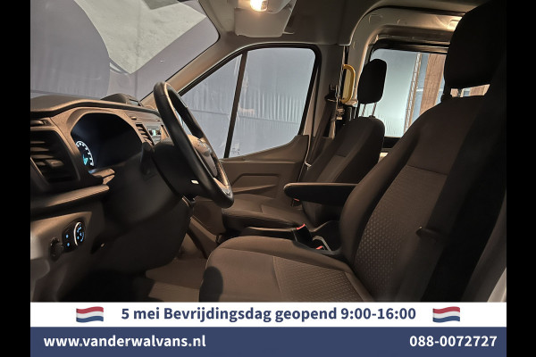 Ford Transit 2.0 TDCI 131pk L3H2 Dubbele Cabine Euro6 Airco | 6-Zits | LED | 2500kg Trekhaak Cruisecontrol, Verwarmde voorruit, Parkeersensoren