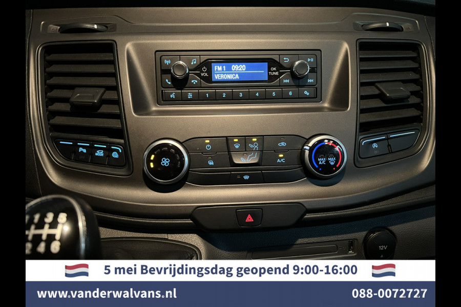 Ford Transit 2.0 TDCI 131pk L3H2 Dubbele Cabine Euro6 Airco | 6-Zits | LED | 2500kg Trekhaak Cruisecontrol, Verwarmde voorruit, Parkeersensoren